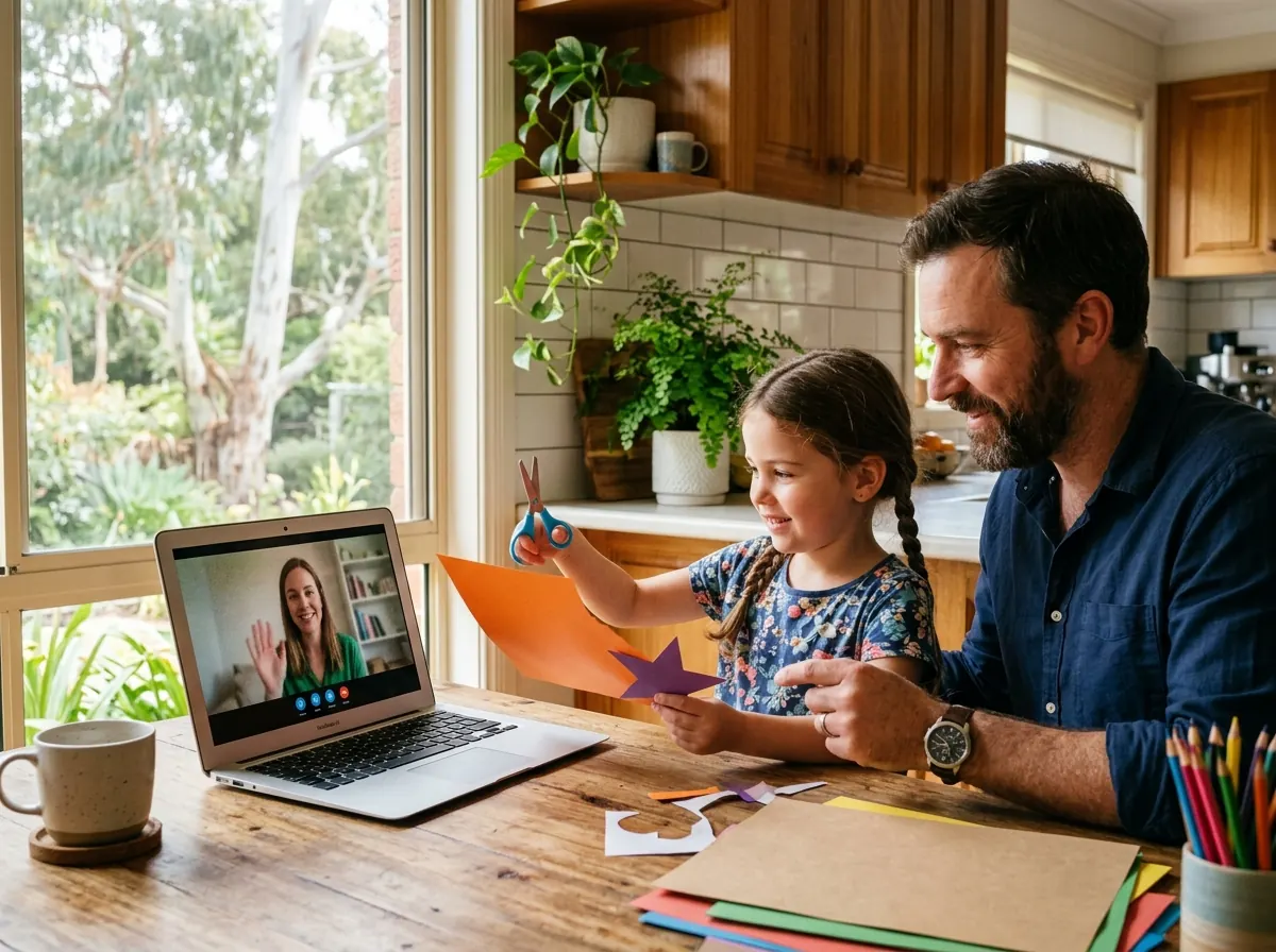 Video consultation with a paediatric occupational therapist