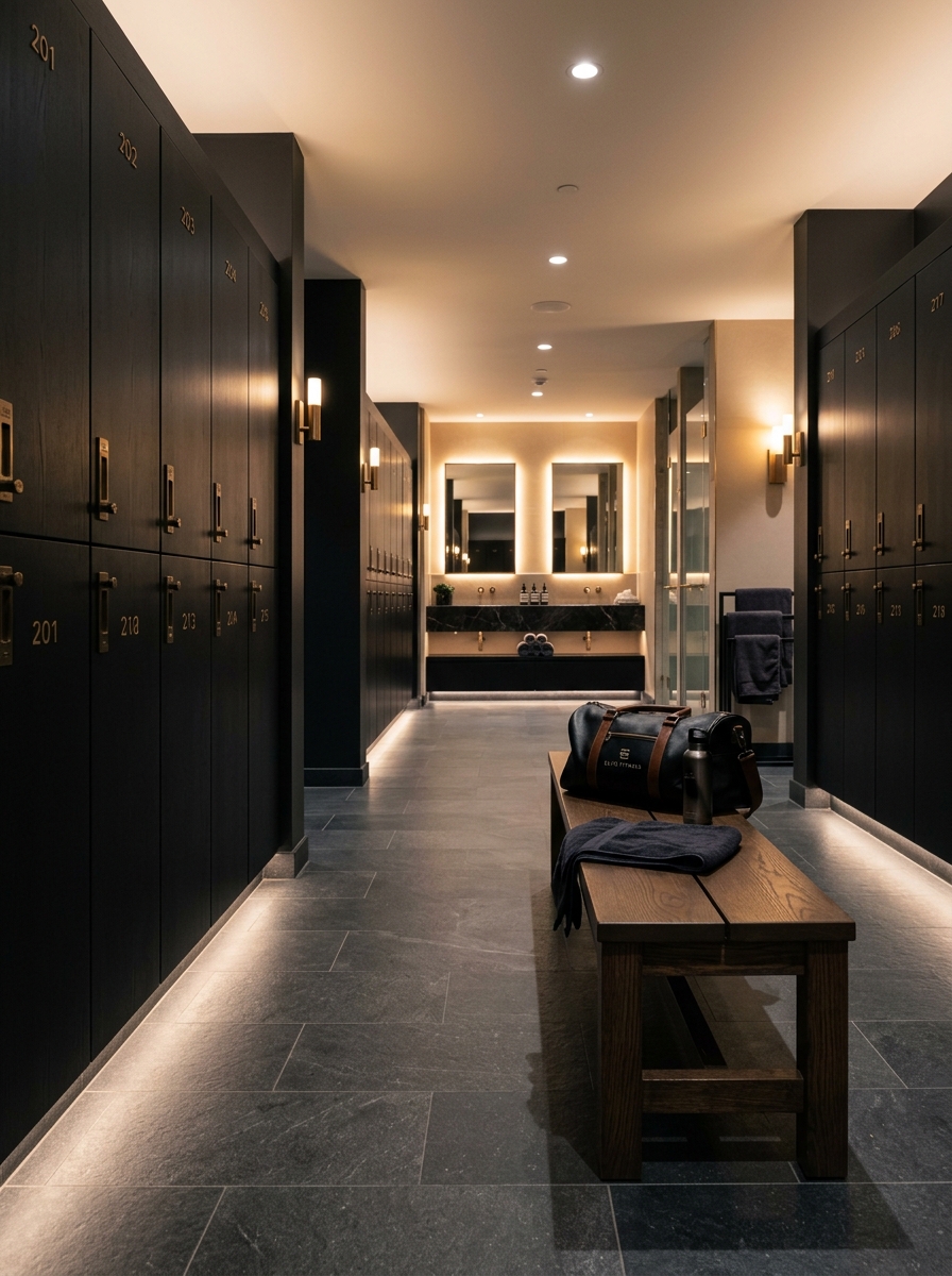 Premium hygienic locker rooms at Phinix Burn Fitness