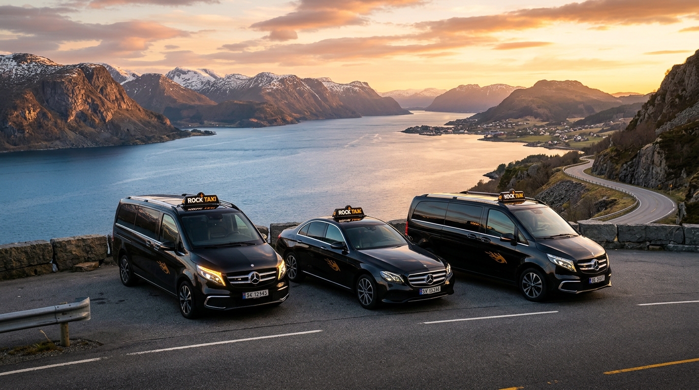 Rock Taxi Mercedes-Benz flåte i Rogaland